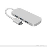 Adaptor USB-C la 3x USB3.0 si cititor de card